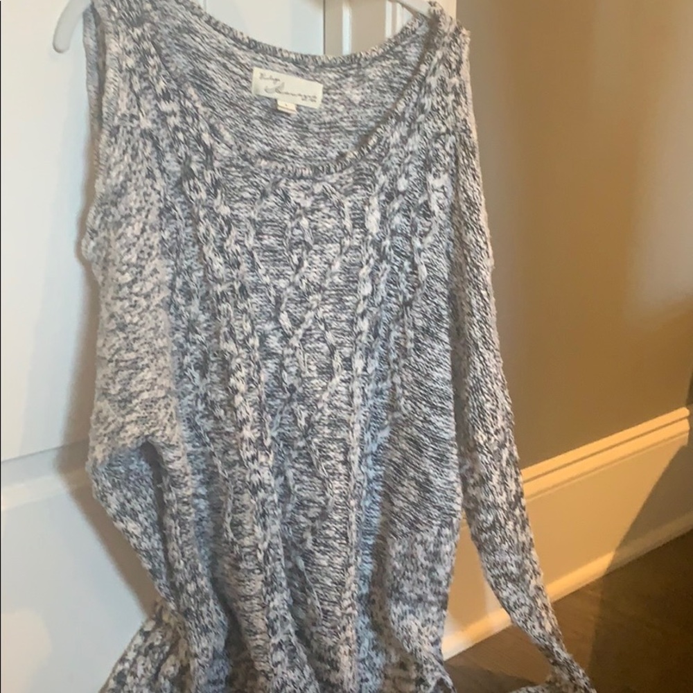 Vintage Havana cold shoulder sweater